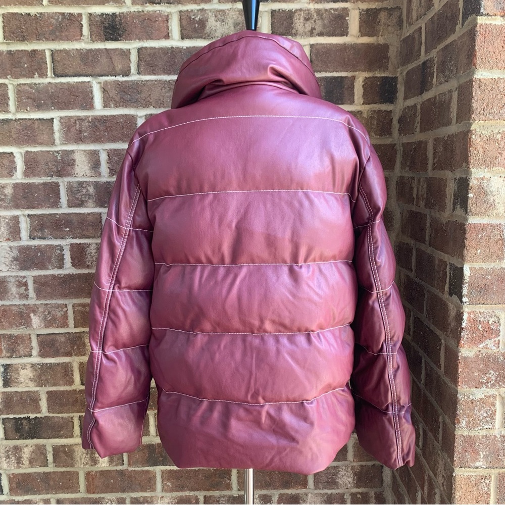 STAUD Burgundy Puffer Jacket - Picture 9 of 16